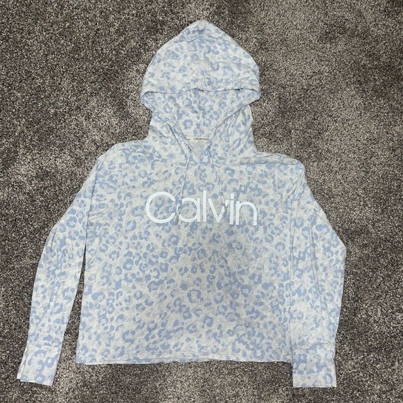 BRAND NEW CALVIN KLEIN CROPPED HOODIE - Picture 1 of 3